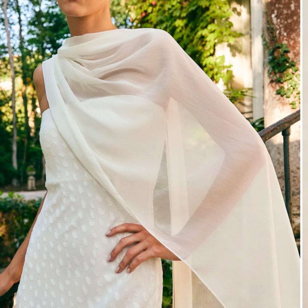 Sheer Bridal scarf!